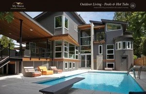 My House Design Build Team: Presentation Booklet, Outdoor Living | Lantern Creative