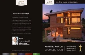 My House Design Build Team: Brochure Outside | Lantern Creative